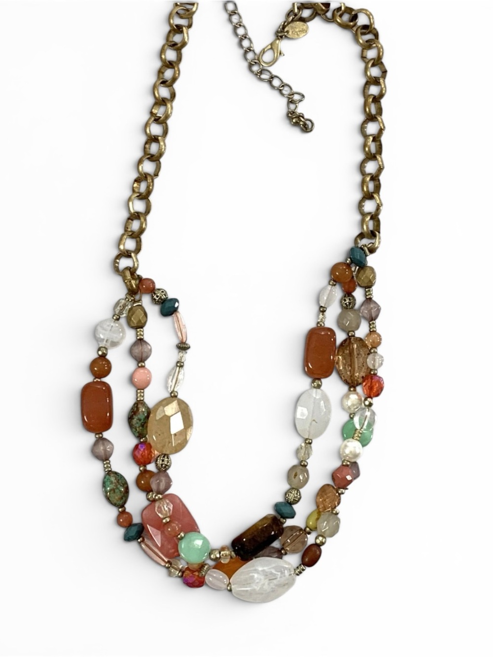 Lia Sophia Mandalay Beaded Statement Necklace